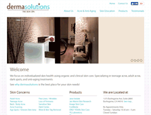 Tablet Screenshot of derma-solutions.com